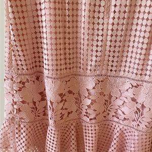 Pink midi dress by Talbots lace